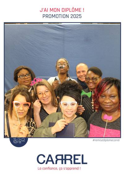 Location de photobooth pour une remise de diplôme à l’Institut Carrel de Lyon