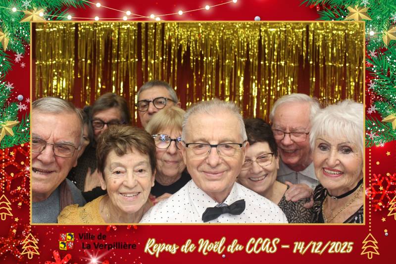 Location de photobooth pour le repas de Noël du CCAS de La Verpillère en Nord Isère
